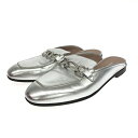 Salvatore Ferragamo サルヴァトーレフェラガモ サンダル 表記サイズ:7.5 シルバーカラー チェーン レディース 靴 シューズ shoes 【中古】(4)