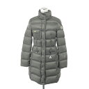 MONCLER モンクレール ROMARIN ダウンコート サイズ:00 グレー レディース アウター 【中古】
