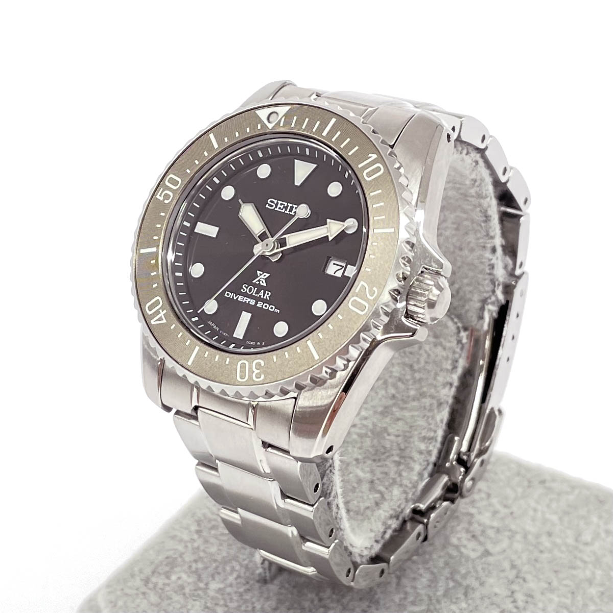 SEIKO セイコー PROSPEX プロスペックス 腕時計 ソーラー V147-0CS0 シルバーカラー SS×SS レディース ウォッチ watch 【中古】