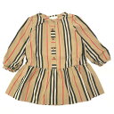 BURBERRY LONDON バーバリーロンドン ノバストライプ柄 長袖 ワンピース サイズ:12m 80cm ベージュ キッズ 女の子 子供服 【中古】(4)