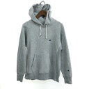 Champion チャンピオン プルオーバー パーカー サイズ:S グレー メンズ 青タグ復刻 トップス 【中古】