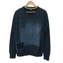DIESEL ディーゼル デニム切替 スウェット サイズ:L ネイビー メンズ トップス 【中古】