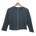 agnes b. アニエスベー スナップボタンカーディガン カーディガン サイズ:1 ブラック 綿 レディース トップス 【中古】(4)