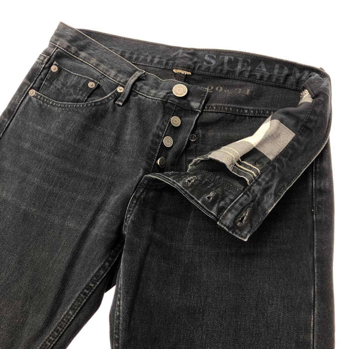 Burberry Brit バーバリーブリット STEADMAN デニム パンツ サイズ:29 ブラックインディゴ メンズ ボトムス 【中古】