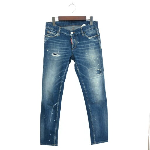 Dsquared2 ディースクエアード デニム パンツ 良好 サイズ:38 ブルー レディース ボトムス ダメージ加工 【中古】 Dsquared2 ディースクエアード デニム パンツ 良好 サイズ:38 ブルー レディース ボトムス ダメージ加工 【中古】