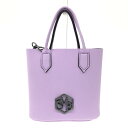 SAVE MY BAG セーブマイバッグ 2WAYバッグ パープル ロゴ チェーン レディース 多機能 bag 鞄 【中古】(4)