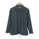 ISSEY MIYAKE イッセイミヤケ ウエストギャザー中綿 コート サイズ:L ブラック レディース アウター 薄手 IM93-FJ025 【中古】
