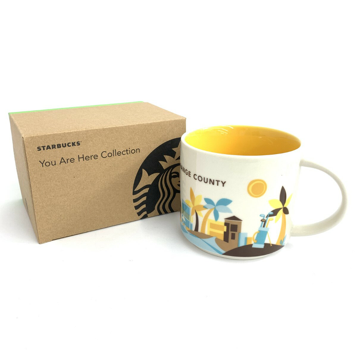 STARBUCKS スターバックス スタバ オレンジ郡 (カリフォルニア州) Orange County マグカップ 未使用品 414ml 洋食器 【中古】