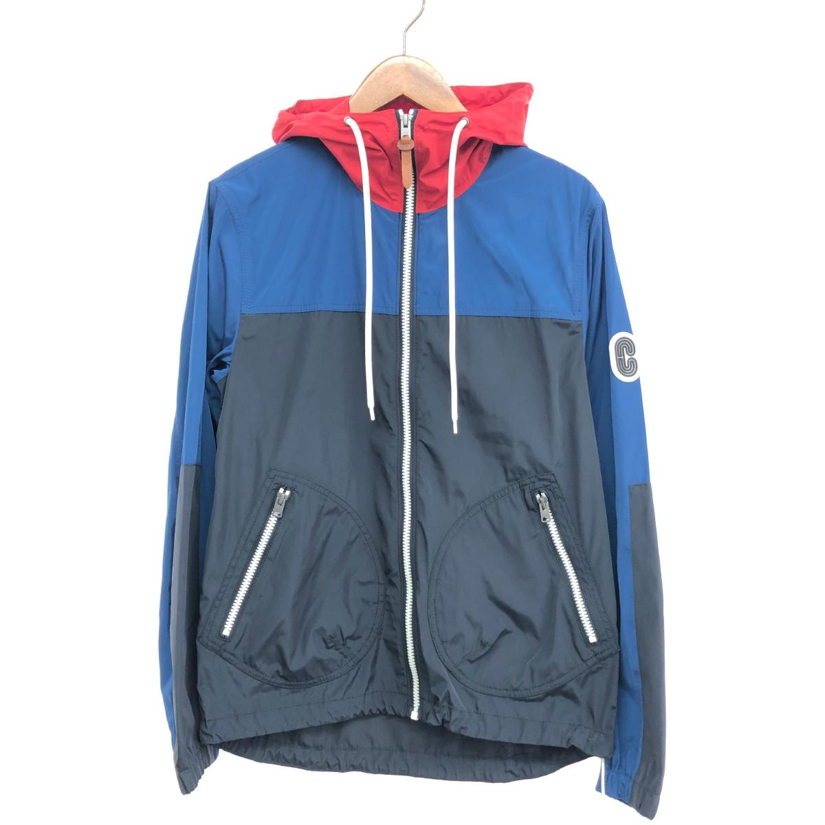 COACH コーチ ジップアップナイロン ジャケット 未使用品 サイズ:XS ネイビー メンズ アウター 【中古】