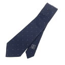 CHANEL シャネル ネクタイ A08 ネイビー シルク100% ココマーク ドット メンズ イタリア製 ビジネス 服飾小物 【中古】(4)