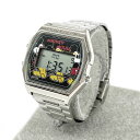 JAM HOME MADE×Disney ジャムホームメイド×ディズニー 腕時計 良好 シルバーカラー SS デジタル レディース ウォッチ watch 【中古...