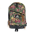 GREGORY グレゴリー リュック 良好 カーキ ナイロン ガーデンタペストリー 花柄 レディース リュックサック バックパック bag 鞄 【中古】