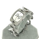 D&G ドルチェ&ガッバーナ ブレスウォッチ 腕時計 シルバーカラー SS ストーンベゼル レディース ウォッチ watch 【中古】