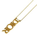 Christian Dior クリスチャンディオール ネックレス 良好 ゴールドカラー GP DIORロゴ レディース ヴィンテージ アクセサリー 【中古】
