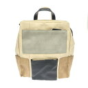 PIQUADRO ピクアドロ リュック 良好 ベージュ レザー ユニセックス リュックサック バックパック bag 鞄 【中古】