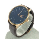 LACOSTE ラコステ 腕時計 ゴールドカラー/ダークブラウン SS/レザー クォーツ レディース ウォッチ watch 【中古】