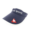 le coq sportif ルコックスポルティフ ゴルフ サンバイザー 良好 F 52~60cm ネイビー コットン ロゴ刺繍 レディース 帽子 服飾小物 【中古】