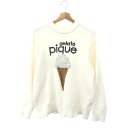 gelato pique ジェラートピケ アイスジャガードプルオーバー ルームウェア 良好 サイズ:F ホワイト レディース トップス 2024年モデル 【中古...