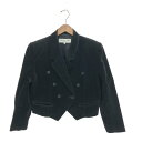 Christian Dior クリスチャンディオールスポーツ コーデュロイ ジャケット サイズ:L ブラック コーデュロイ レディース ダブル 【中古】
