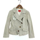 Vivienne Westwood ヴィヴィアンウエストウッドレッドレーベル ジャケット サイズ:2 グレージュ 綿麻 レディース ストライプ 【中古】