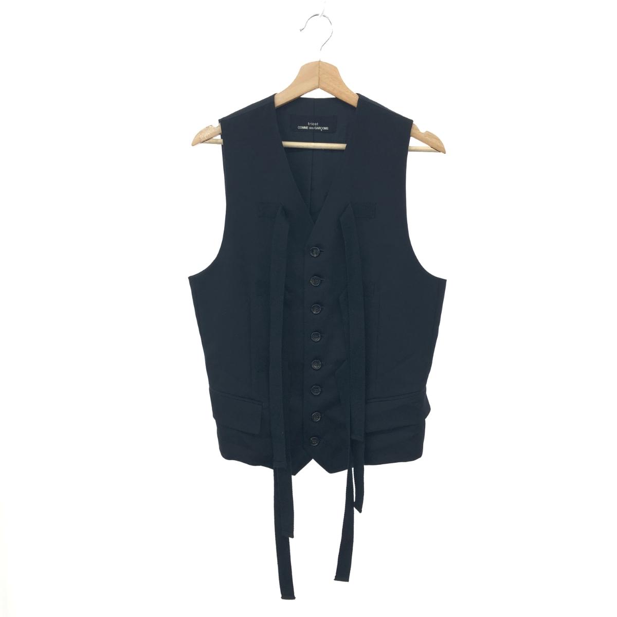 楽天リサイクル ティファナtricot COMME des GARCONS トリココムデギャルソン ループデザインベスト ジレ TV-080050 ブラック レディース AD1992 90S アウター 【中古】