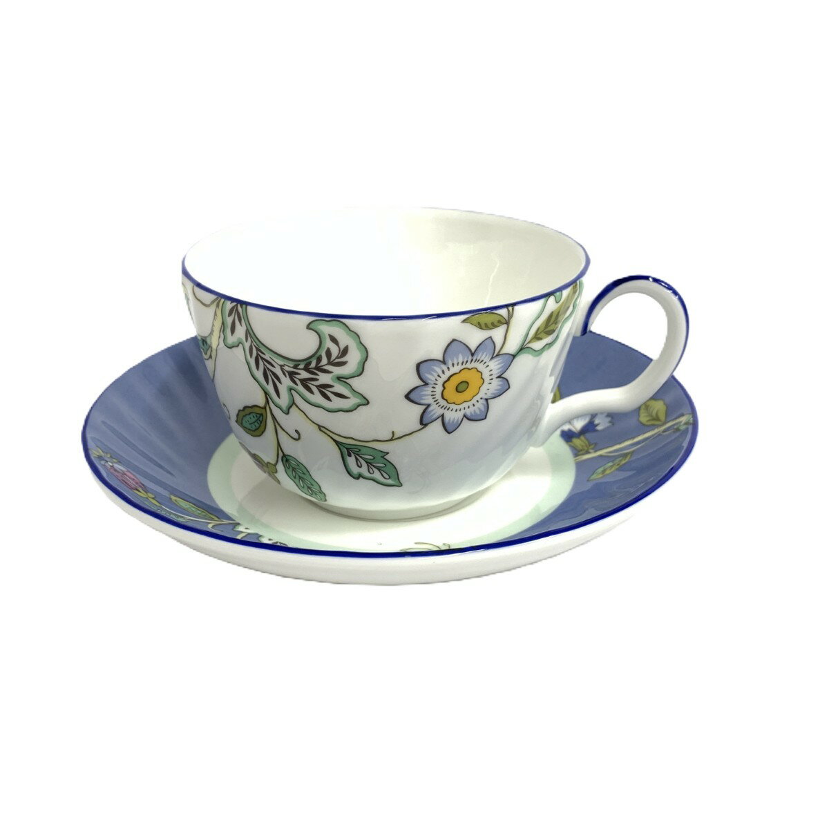 MINTON ミントン ハドンライズ カップ＆ソーサー 美品 ブルー 洋食器 【中古】