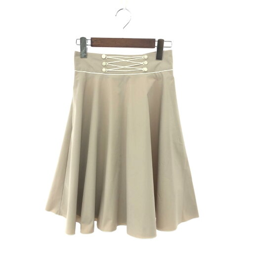 FOXEY NEW YORK フォクシーニューヨーク パイピング フレアスカート サイズ:38 ベージュ レディース ボトムス 【中古】 FOXEY NEW YORK フォクシーニューヨーク パイピング フレアスカート サイズ:38 ベージュ レディース ボトムス 【中古】