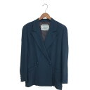Gianni Versace ジャンニヴェルサーチ ジャケット サイズ:38 ネイビー レディース アウター メデューサ釦 【中古】