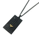 EMPORIO ARMANI エンポリオアルマーニ ネックレス ブラック メンズ accessory アクセサリー 【中古】