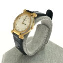 Christian Dior クリスチャンディオール 腕時計 54151 ゴールド×ブラック GP×クロコダイルレザー クオーツ レディース 【中古】