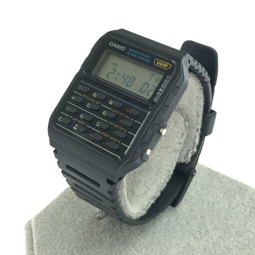 CASIO カシオ データバンク カリキュレーターウォッチ チプカシ 腕時計 良好 CA-53W ブラック SS×レジン クオーツ レディース 【中古】 CASIO カシオ データバンク カリキュレーターウォッチ チプカシ 腕時計 良好 CA-53W ブラック SS×レジン クオーツ レディース 【中古】