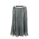 未使用品 23区 ニジュウサンク 24SS 杏さん着用 Oggi掲載 シャイニープリーツスカート サイズ:40【\3980以上送料無料!!】