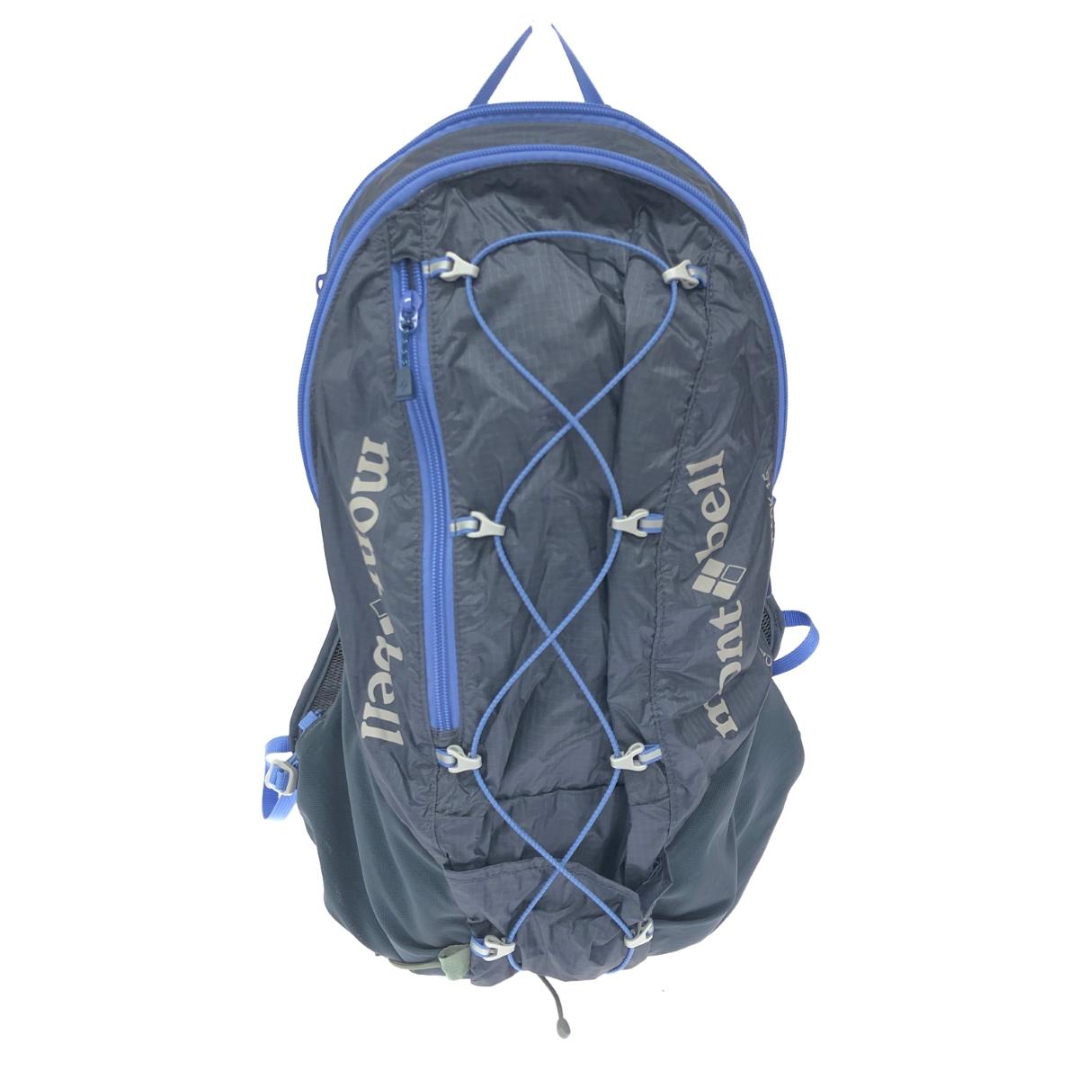 mont-bell モンベル クロスランナーパック15 リュック 美品 グレー/ブルー ナイロン ユニセックス リュックサック バックパック bag 鞄 【中古】のサムネイル