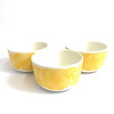 marimekko マリメッコ ボウル クルイェンポルヴィ/3個セット イエロー 【中古】