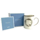 Wedgwood ウェッジウッド マグカップ 美品 ウィンターホワイト/リース ホワイト 【中古】