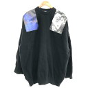 RAF SIMONS ラフシモンズ セーター/192-832/ブルーバレット/19AW サイズ:S ブラック メンズ【中古】
