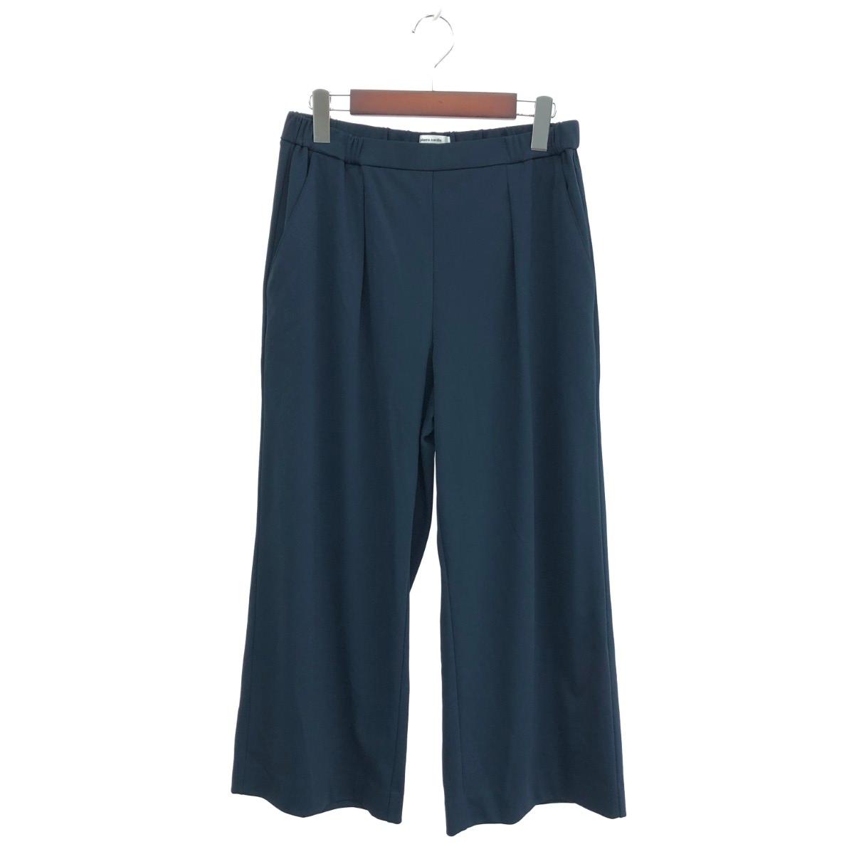 pierre cardin ピエールカルダン ストレッチワイドパンツ 未使用品 サイズ:44 大きいサイズ44 5423244 ネイビー レディース【中古】