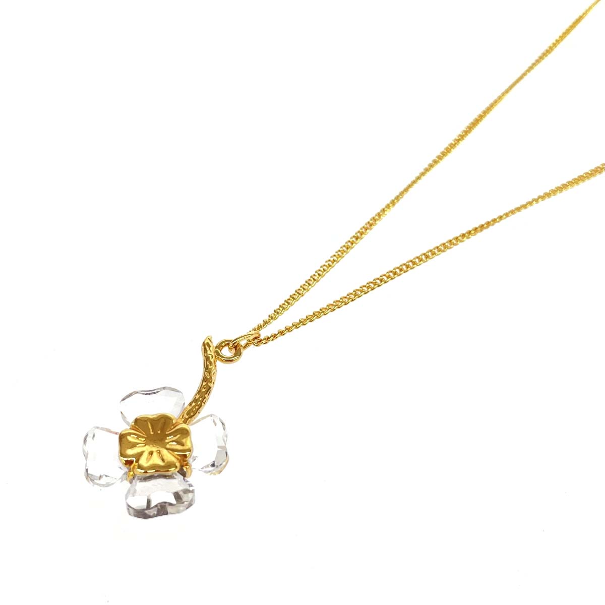 楽天市場】スワロフスキー フラワーモチーフ ネックレスの通販