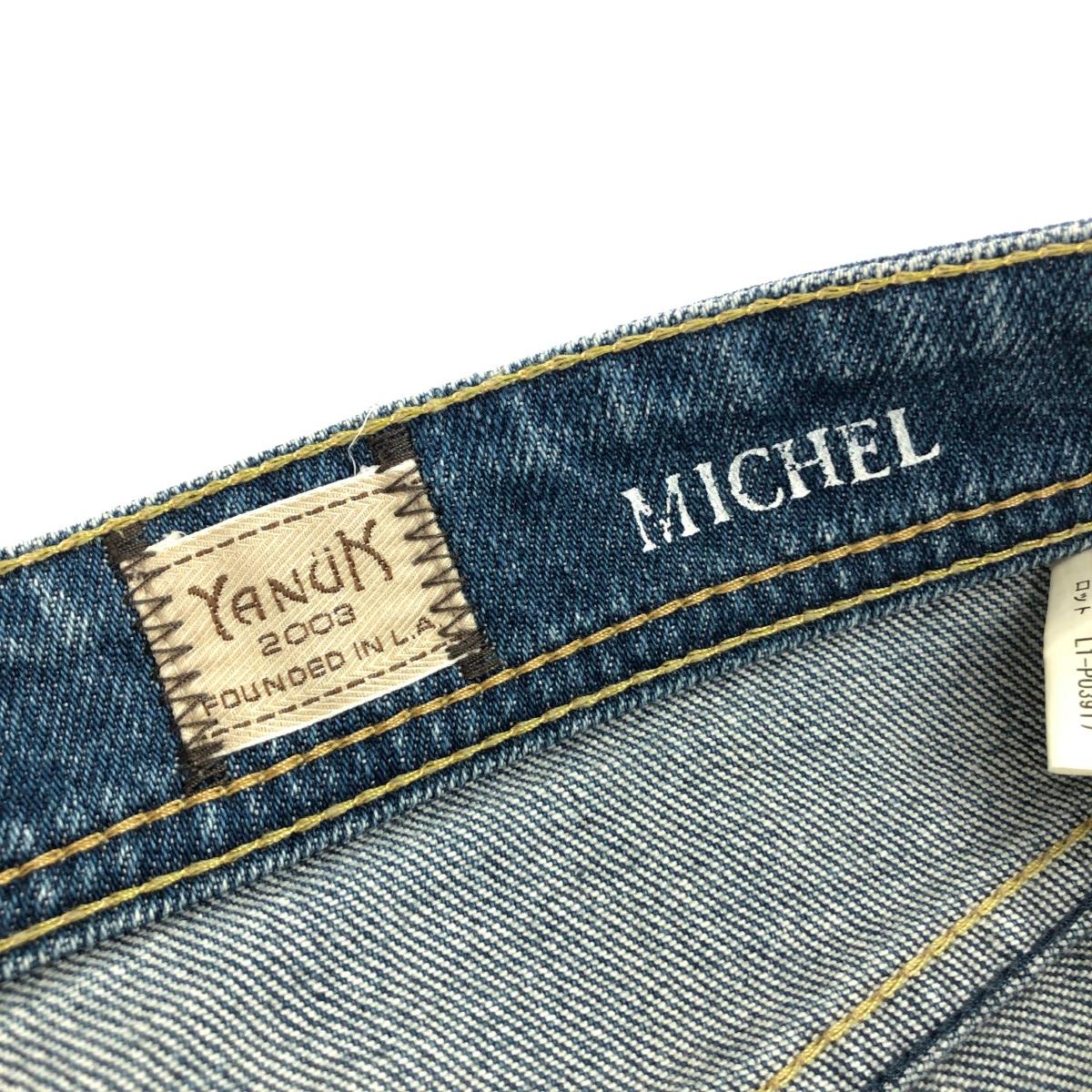 YANUK ヤヌーク デニムパンツ サイズ:34 ブルー メンズ【中古】