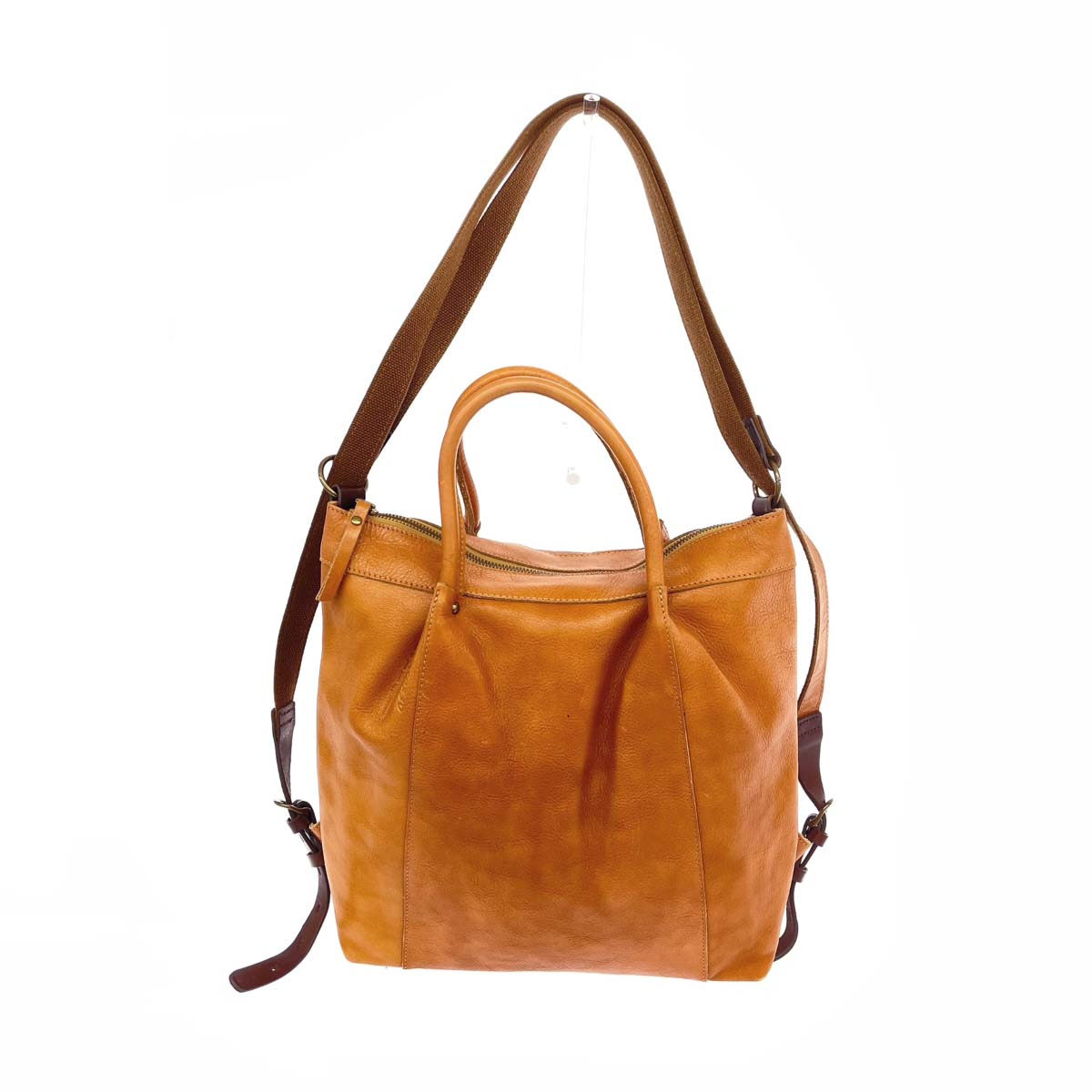 jirosso ジロッソ 2WAYリュック ショルダー/トート/レザー ブラウン ユニセックス【中古】(4)