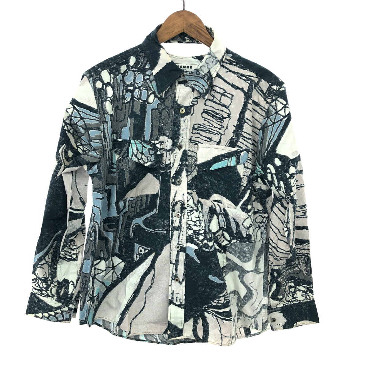 GOMME HOMME ゴムオム 総柄シャツ サイズ:1 グリーン メンズ【中古】