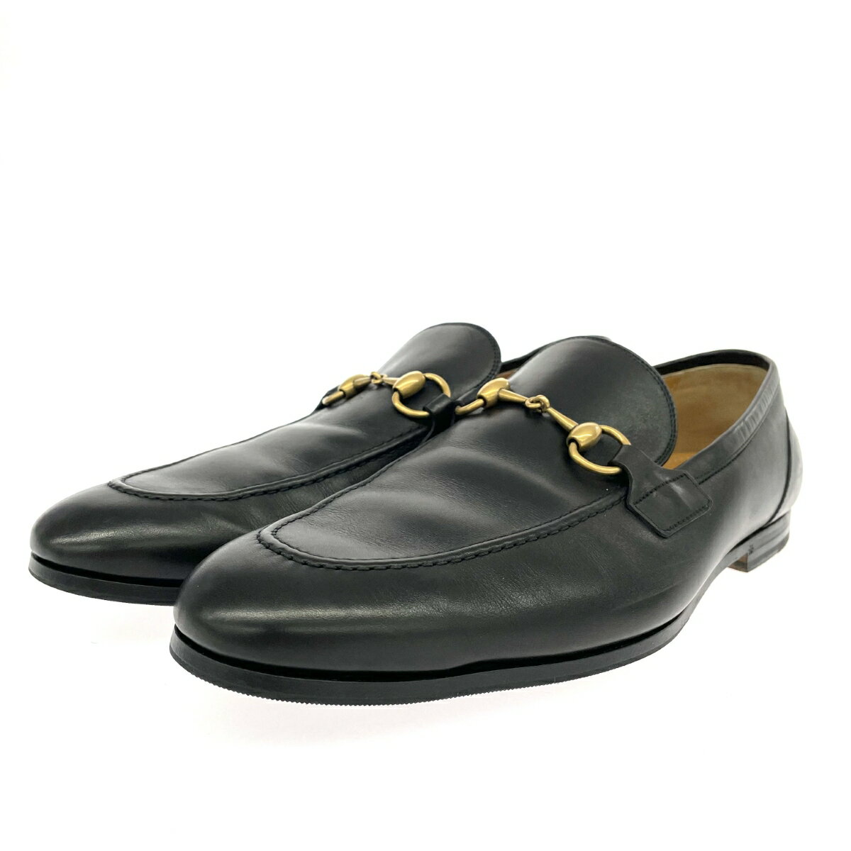 GUCCI グッチ ホースビットローファー 美品 表記サイズ:8 1/2 27.5cm 406994 ブラック メンズ【中古】