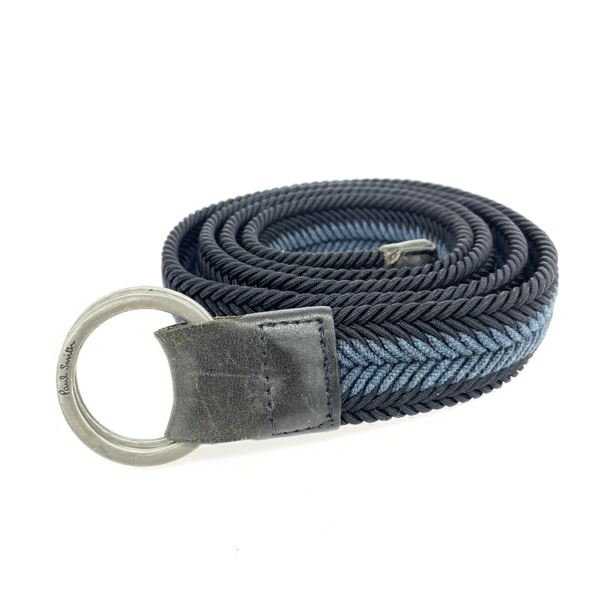 Paul Smith ポールスミス リングベルト ゴムメッシュ ネイビー ユニセックス【中古】