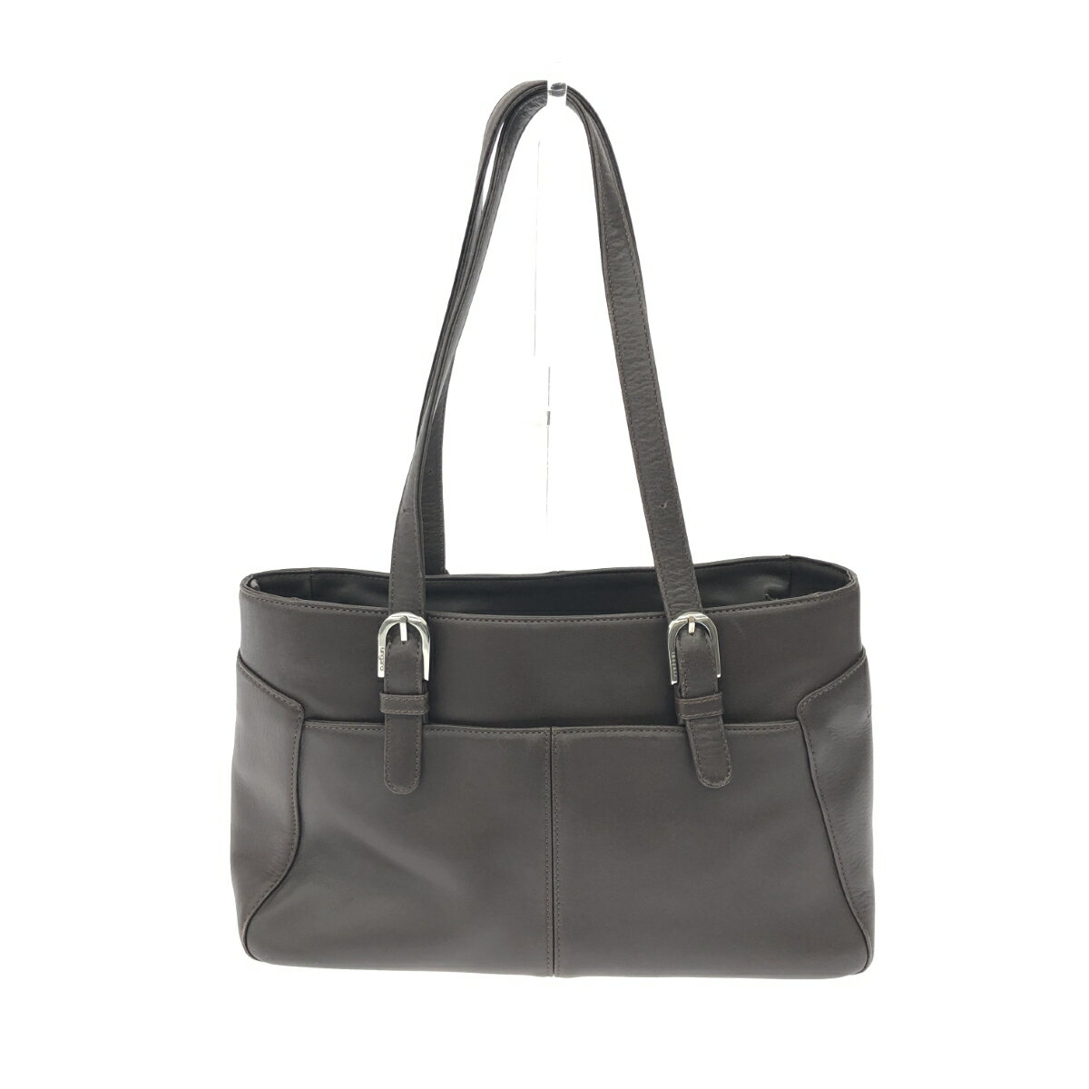 Emanuel Ungaro エマニュエルウンガロ トートバッグ レザー ブラウン レディース【中古】