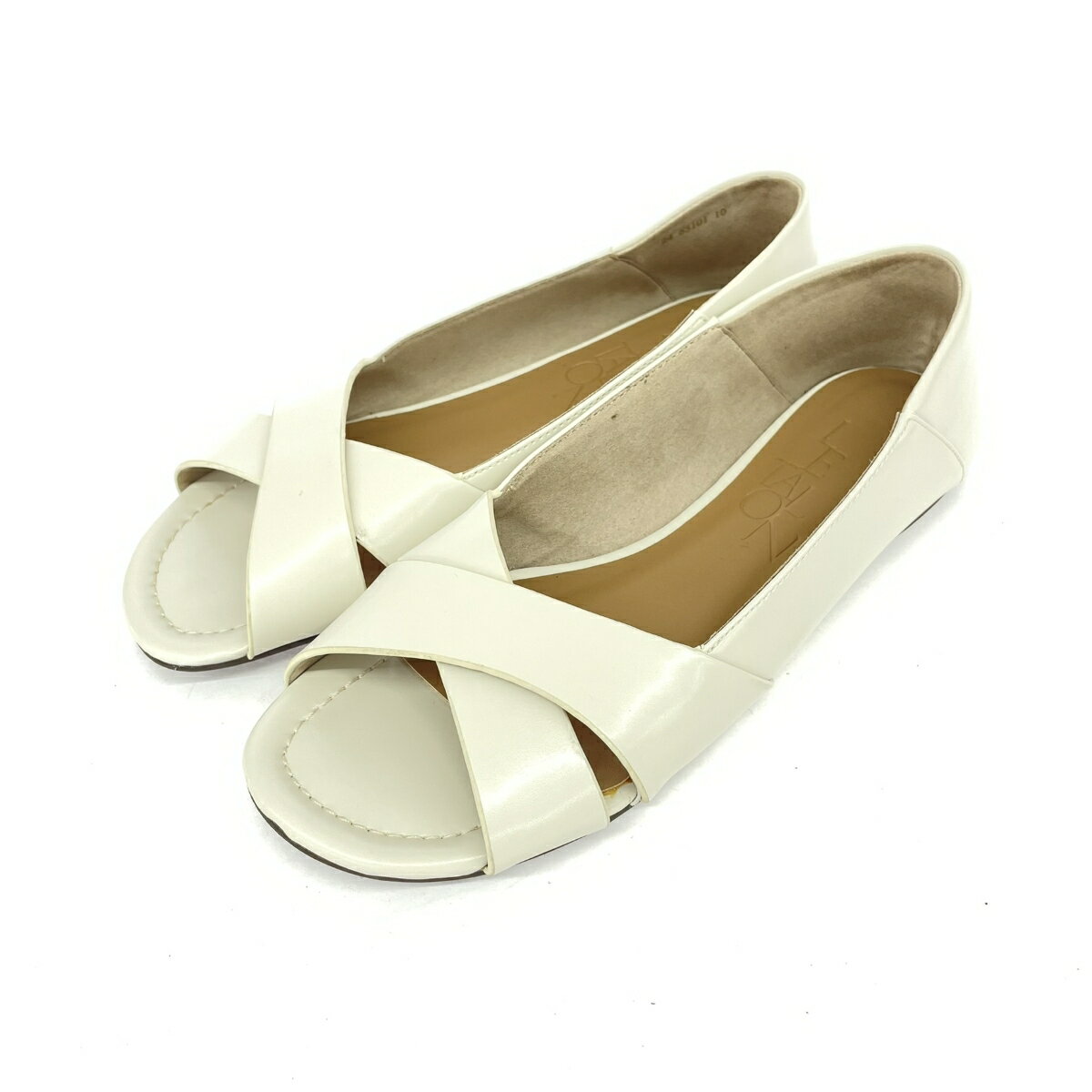 Le Talon ルタロン サンダル 表記サイズ:231 1/2 PVC ホワイト レディース【中古】