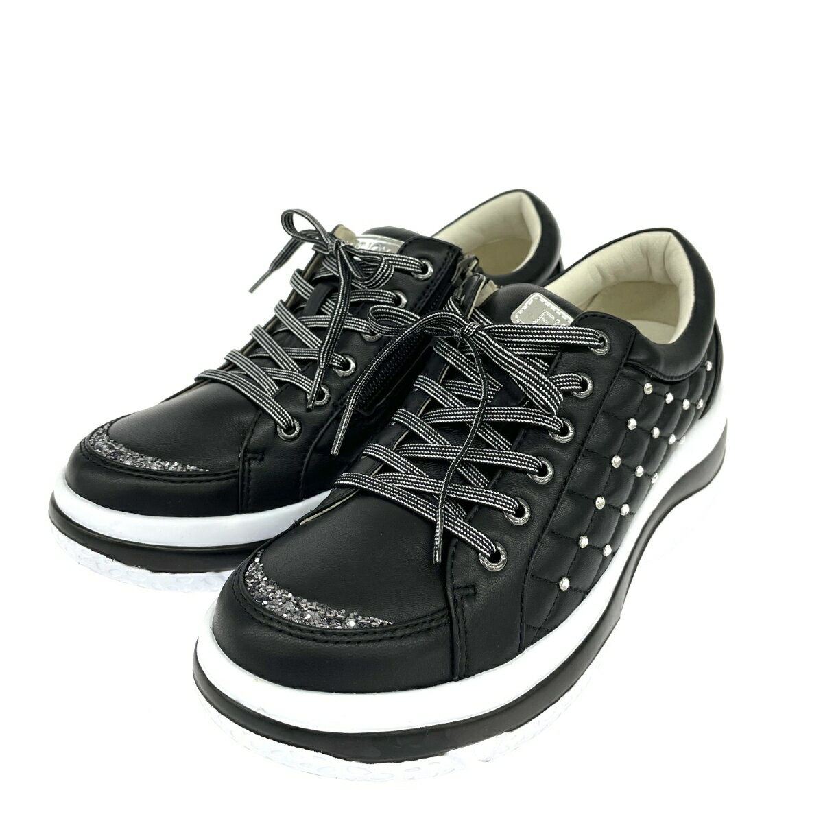 FIT JOY フィットジョイ フィットジョイ/スニーカー 新品同様 表記サイズ:23.5cm ブラック 【中古】