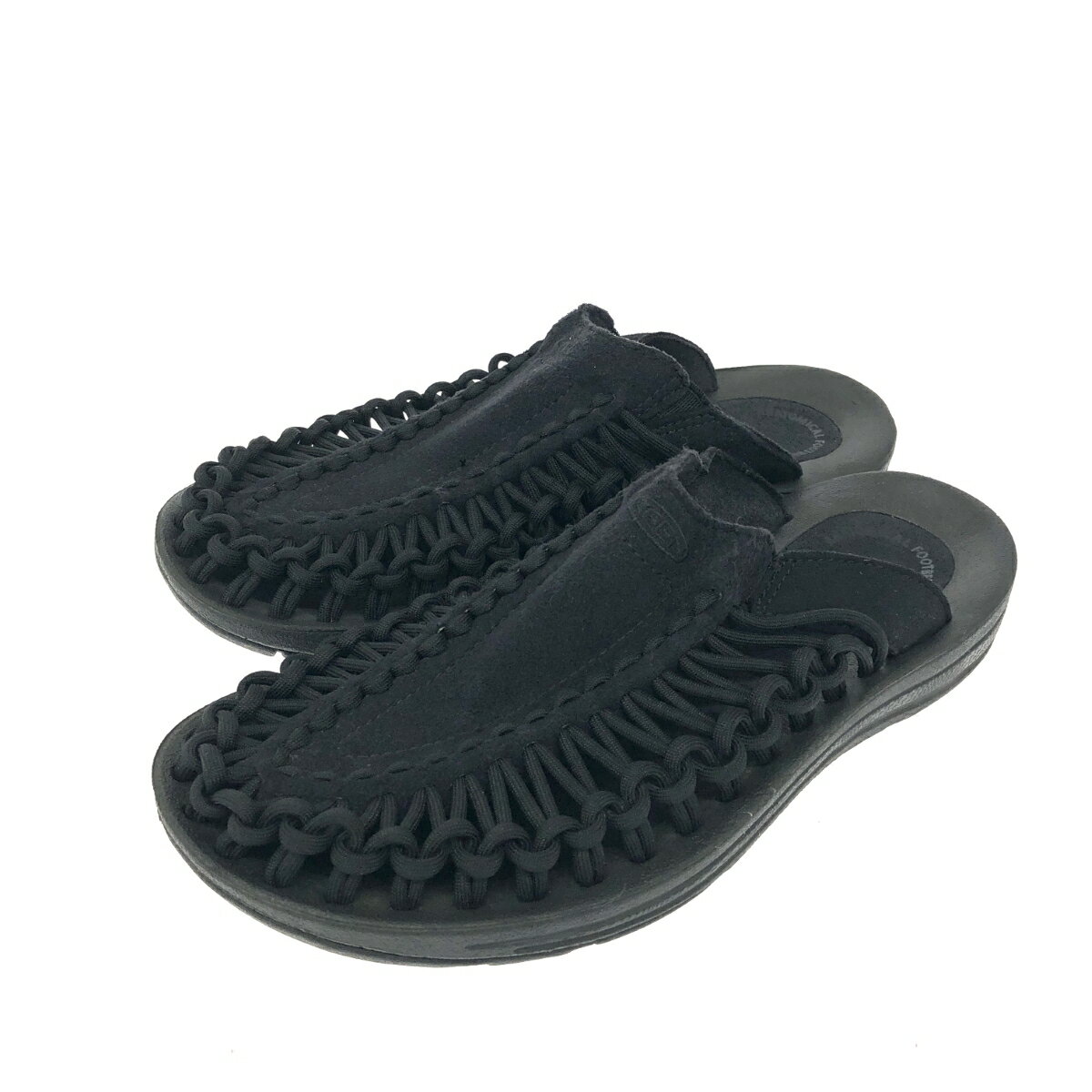 KEEN キーン UNEEK II SLIDE 良好 表記サイズ:23.5cm ブラック レディース【中古】