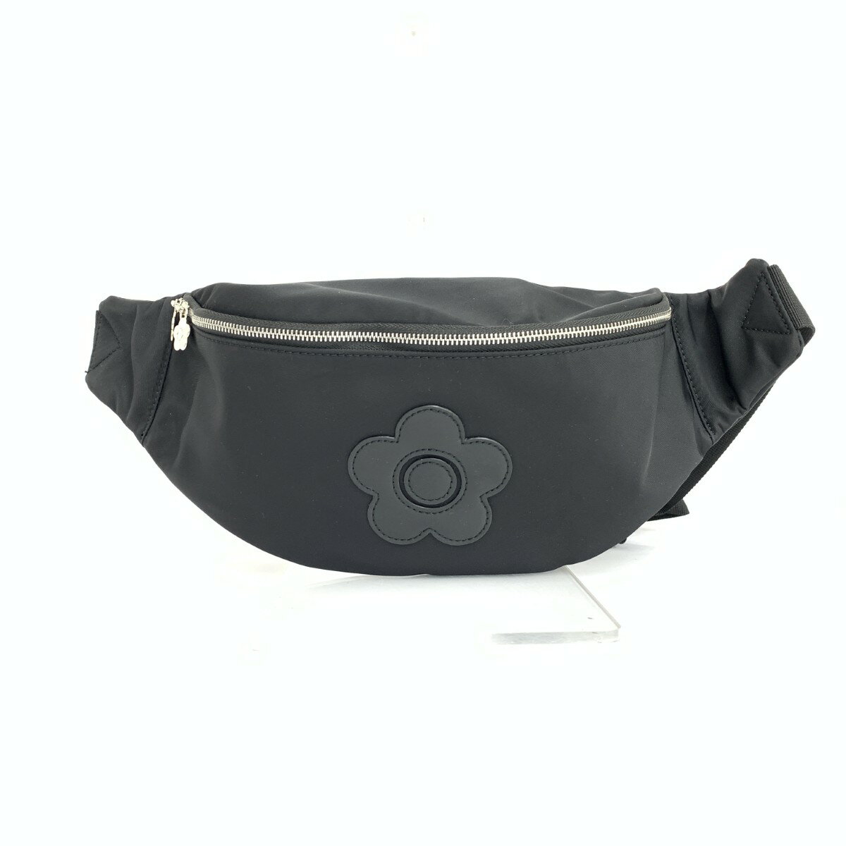 MARY QUANT マリークワント ボディバッグ 新品同様 デイジー ナイロン ブラック レディース【中古】