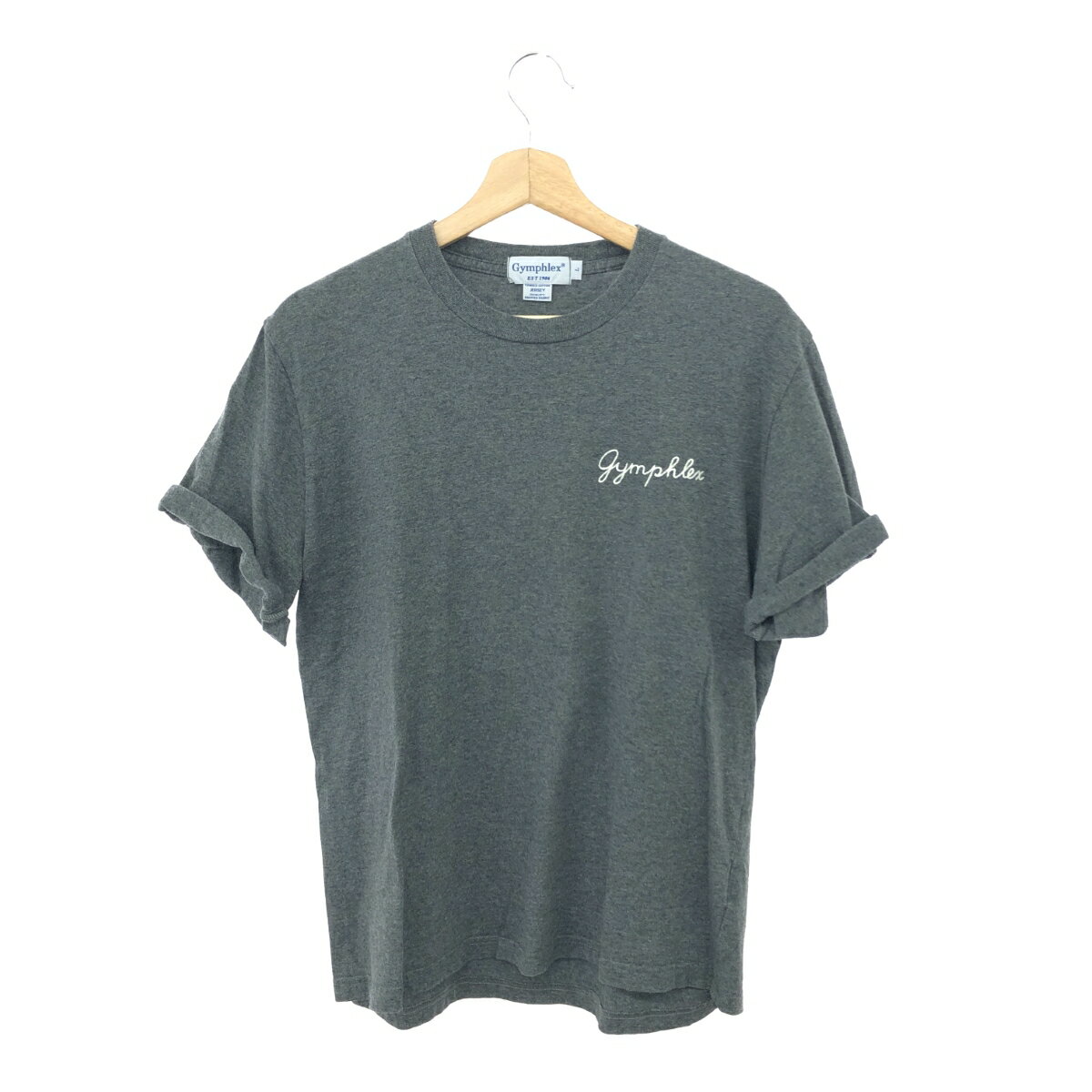 Gymphlex ジムフレックス 半袖カットソー/刺繍 サイズ:L グレー メンズ【中古】