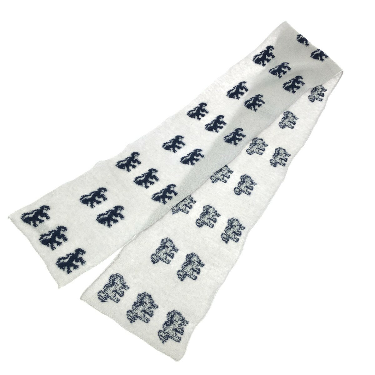 PRINGLE プリングル マフラー 良好 ライオン/スコットランド製/ウール グレー ユニセックス【中古】